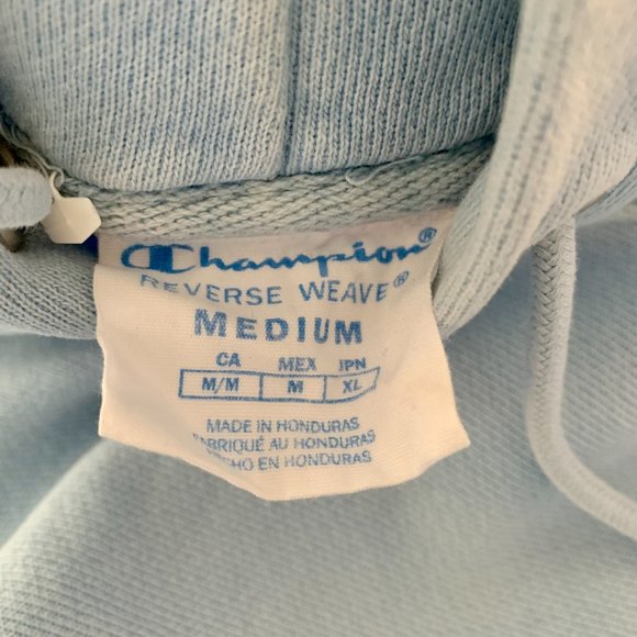 Champion | Sky Blue Hoodie Mens - Picture 4 of 5